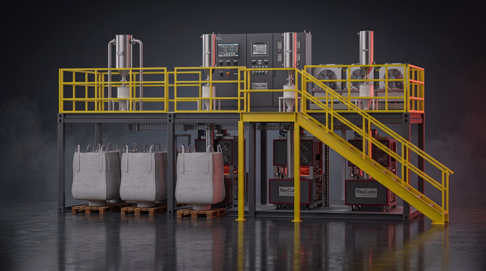 RayCube Anlage — 3 Module